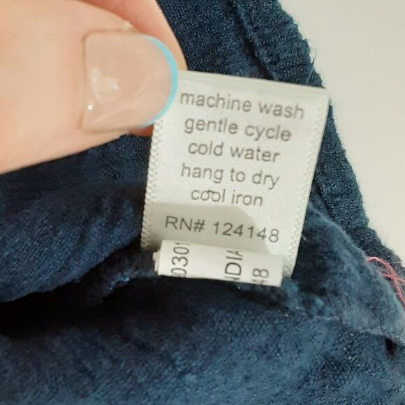 Pink Chicken Girls Navy Blue Ruffle Shorts Elastic Waist Pull On Kid 5Y Nautical - Picture 8 of 8